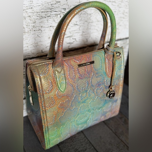 NWT BRAHMIN NEW WITH TAGS Small Caroline All Over Snake - Stunning! price firm - Picture 13 of 15